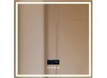Specchio Da Bagno Quadrato - Con Illuminazione Bluetooth E Led - Luce Dimmerabile - 80 Cm - Per Il Bagno E Il Make-Up