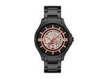 Quarzuhr Armani Exchange, Gold (Schwarz, Goldfarben, Rot), Armbanduhren, Herren, Quarzuhr, Armbanduhr, Herrenuhr, Edelstahlarmband, Analog, Tag, Wochentag