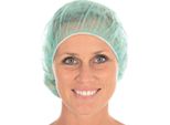10X Hygostar 1266 Baretthauben Bettina GrüN ø 53 Cm Pp Spenderbox