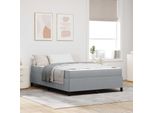 Maison Exclusive - Letto Boxspring Grigio Chiaro 140 X 200 Cm Tessuto