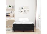 Maison Exclusive - Letto Boxspring Con Materasso Nero 120 X 190 Cm Tessuto