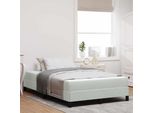 Maison Exclusive - Letto Boxspring Con Materasso Grigio Chiaro 120 X 190 Cm Tessuto