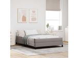 Maison Exclusive - Letto Boxspring Con Materasso Taupe 160 X 200 Cm Tessuto