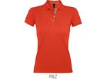 Sols 00575 | Polo Da Donna Portland - Colore: Arancio Bruciato/Grigio (Tinta Unita) - Taglia: Xxl