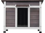 Succebuy Casa Per Gatti All'aperto, Resistente Alle Intemperie, Casa Per Gatti Selvatici Per Più Gatti, Casa In Legno Per Gatti E Conigli All'aperto Con Finestra, 24" L X 21"" L X 18"" Di Altezza"