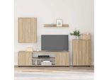 Maison Exclusive - Mobile Tv Da Parete 4 Pezzi In Legno Di Rovere Sonoma