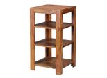 Wohnling Scaffale In Legno Massiccio Di Sheesham Con 3 Ripiani 44 X 44 X 83 Cm; WL1.389