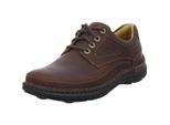 Clarks Nature Three - Pelle Liscia Marrone Scuro Taglia: 44 Normale