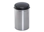 Homcom Cestino A Sensore Automatico In Acciaio Inox Cestino A Sensore Ir Con/Senza Contenitore Interno Rotondo 30 L