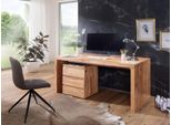 Wohnling Design Scrivania In Legno Massiccio Di Acacia Naturale 160 X 80 X 76 Cm WL1.469