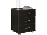Comodino Moderno In Legno Nina Con 3 Cassetti