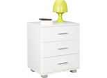 Comodino Moderno In Legno Nina Con 3 Cassetti