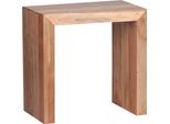 Tavolino In Legno Massiccio Wohnling 60 X 35 X 60 Cm Acacia WL1.583