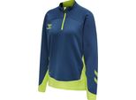 Hummel Lead Mezza Zip Donna, Denim Scuro, Xs