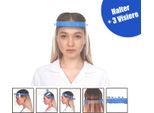 Visiera A Schermo 180 Gradi Regolabile - Blu - Visiera Pieghevole In Plastica Robusta - Scudo Per Il Viso - Scudo Protettivo Visiera Protettiva Visiera Protettiva Per Gli Occhi Visiera Protettiva Per Il Viso Scudo Protettivo Per Il Viso