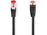 Cavo Di Rete CAT6 | RJ45 Maschio | RJ45 Maschio | Sf/Utp | 1,00 M | Rotondo | Lszh | Nero | Busta