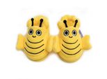 Milk&Moo Buzzy Bee, 100% Cotone, Ciabatte Da Bagno Con Suola Antiscivolo, Ciabatte Da Interno Per Bambine E Bambini, Giallo, Per 2-4 Anni