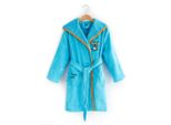 Milk&Moo Cool Coala Accappatoio Per Bambini Con Cappuccio, 100% Cotone, Oeko-Tex, Ultra Assorbente, Morbido, Vestaglia In Velluto Per Bambine E Bambini, Turchese, 5-6 Anni
