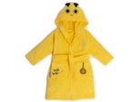Milk&Moo Buzzy Bee Accappatoio In Velluto Per Bambini Con Cappuccio, Vestaglia In Velluto Morbido E Leggero Per Bambine E Bambini, Struttura Resistente, Giallo, 2-4 Anni