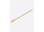 Gliederkette Lady, Silber (Silber Vergoldet 925), Halsketten, Damen, 7, Metall, L: 7, Gliederkette