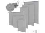 Tenda Da Sole Verticale Jopassy Tenda Da Sole Verticale Tenda Da Balcone Protezione Dal Vento Tenda A Rullo Laterale Schermo Privacy Protezione Solare Resistente Ai Raggi Uv Grigio 180X140Cm