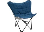 Outsunny Sedia Da Campeggio Sedia Da Giardino Pieghevole Portatile Sedia Da Regista Per Esterni Blu
