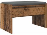 Syfax™ Panca Per Ingresso Con Cuscino Legno Vecchio 63 X 38 X 40 Cm