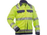 Giacca Da Lavoro Ad Alta Visibilità, Neon Yellow/Dark Blue, Taglia 4XL