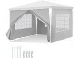 Padiglione Jopassy Per Eventi Aziendali - Facile Da Montare, Tenda Da Festa Perfetta Per Il Giardino Bianco 3X3M