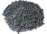 Mattoncini Lego® A Fila Indiana Grigio Scuro Nuovo! Quantità 50X - Ogni Mattoncino è Assemblato Singolarmente