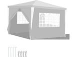 Yakimz Gazebo Da Giardino Con 3 Pannelli Laterali Rimovibili Portatile Impermeabile Con Grandi Finestre E Tubi A Spirale Tenda Da Festa, Per Feste Matrimoni Campeggio