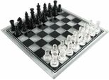Set Di Scacchi In Vetro - 25 X 25 Cm - Set Di Scacchi In Vetro Con Piedini Rialzati