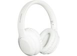 Moodix Anc Bluetooth On-Ear, Cuffie Wireless A Cancellazione Attiva Del Rumore Compatibili Con Android E Ios, Cuffie Over-Ear Con Bassi Profondi, Bianco