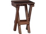 Syfax™ Pouf Naturale 30 X 30 X 48 Cm Legno Massello Di Recupero