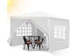 Padiglione Tolletour Per Eventi Aziendali - Facile Da Montare, Tenda Da Festa Perfetta Per Il Giardino Bianco 3X3M