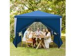 Padiglione Tolletour Per Eventi Aziendali - Facile Da Montare, Tenda Da Festa Perfetta Per Il Giardino Blu 3X3M
