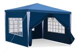 Tenda Da Giardino Gazebo Yakimz - Pratica Tenda Da Spiaggia, Facile Da Montare Con Easy-Klett, Ideale Per Le Feste Blu 3X3M