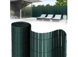 Hengda 180X400Cm Privacy Schermo Mat Pvc Bambù Privacy Schermo Giardino Privacy Recinzione Balcone Recinzione Frangivento Balcone Pannellatura, Verde
