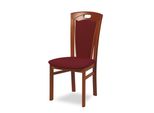 Esszimmerstuhl Home Affaire "Ferdi Made In Italy, Massivholz", Kirsch, Borde, Kirschbaum, Bordeaux, B:48Cm H:100Cm T:57Cm, Massivholz, StüHle, Esszimmerstuhl, Bezug Feinstruktur (Wasser- Und Fleckabweisend) Oder Struktur
