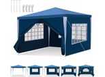 Tolletour 3X3M /3X6M Padiglione Con Pareti Laterali, Impermeabile, Tenda Da Giardino Con Protezione Uv, Tenda Per Feste, Padiglione Da Giardino
