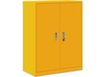 Syfax™ Armadio Giallo Senape 80 X 40 X 105 Cm Acciaio