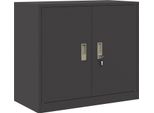 Syfax™ Armadio Nero 80 X 40 X 70 Cm Acciaio