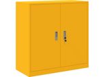 Syfax™ Armadio Giallo Senape 90 X 40 X 90 Cm Acciaio