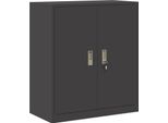 Syfax™ Armadio Nero 80 X 40 X 90 Cm Acciaio