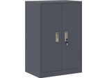Syfax™ Armadio Antracite 60 X 40 X 90 Cm Acciaio