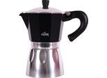 Caffettiera Espresso Da Cucina Any Morning, Caffettiera Italiana, Caffettiera Moka In Alluminio Per Americano, Latte, Cappucino, Caffettiera Percolatrice Per Il Campeggio, 6 Tazze, 8 Oz, Nero