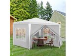 Padiglione Impermeabile - Padiglione Da Patio Con Bulloni, Tenda Da Giardino Perfetta Per Le Feste Bianco 3X3M