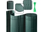 Tolletour Schermo Privacy In Pvc Recinzione Privacy Verde Frangivento Per Giardino Balcone E Terrazza 100X300Cm