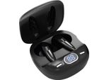 Auricolari Bluetooth Moodix, Senza Fili Con Display Lcd - Auricolari Con Microfono E Controllo Touch Intelligente, Per Android E Ios, Nero