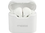 Auricolari Bluetooth Moodix, Senza Fili, Bianchi - Microfono, Smart-Touch, Assistente Vocale Compatibile, Compatibile Con Android E Ios